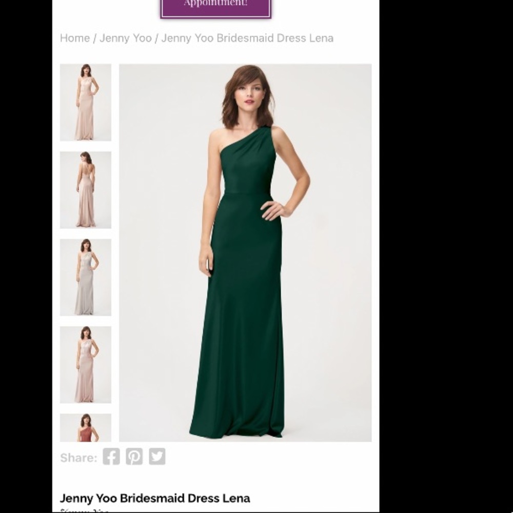 Emerald Green Gown. bridesmaid dress or black tie event. - Picture 2 of 3